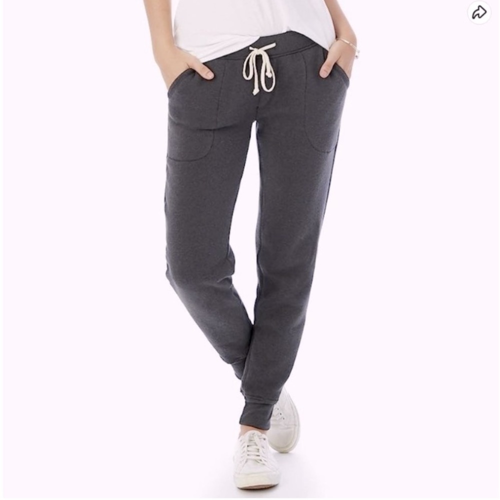 ALTERNATIVE Eco Classic Soft Fleece Sweatpants Eco Black Women's Size M